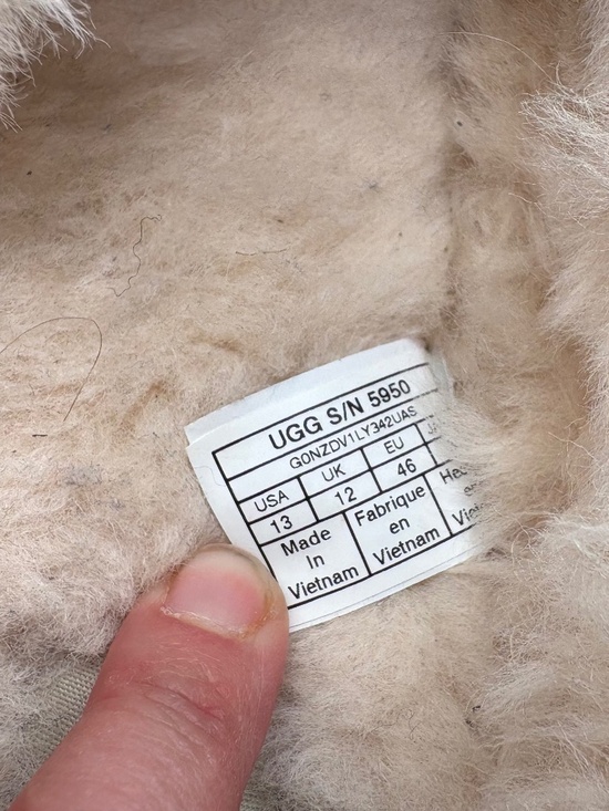 UGG Tasman Men’s Slippers 13 Navy Blue Shearling Lined Suede House Shoes 5950 - Picture 14 of 14